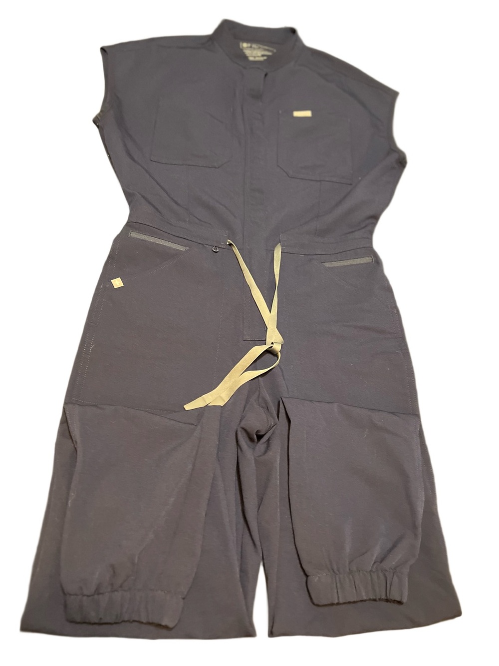 FIGS Women Rafaela Jogger Scrub Jumpsuit Blue / Grey Size Small